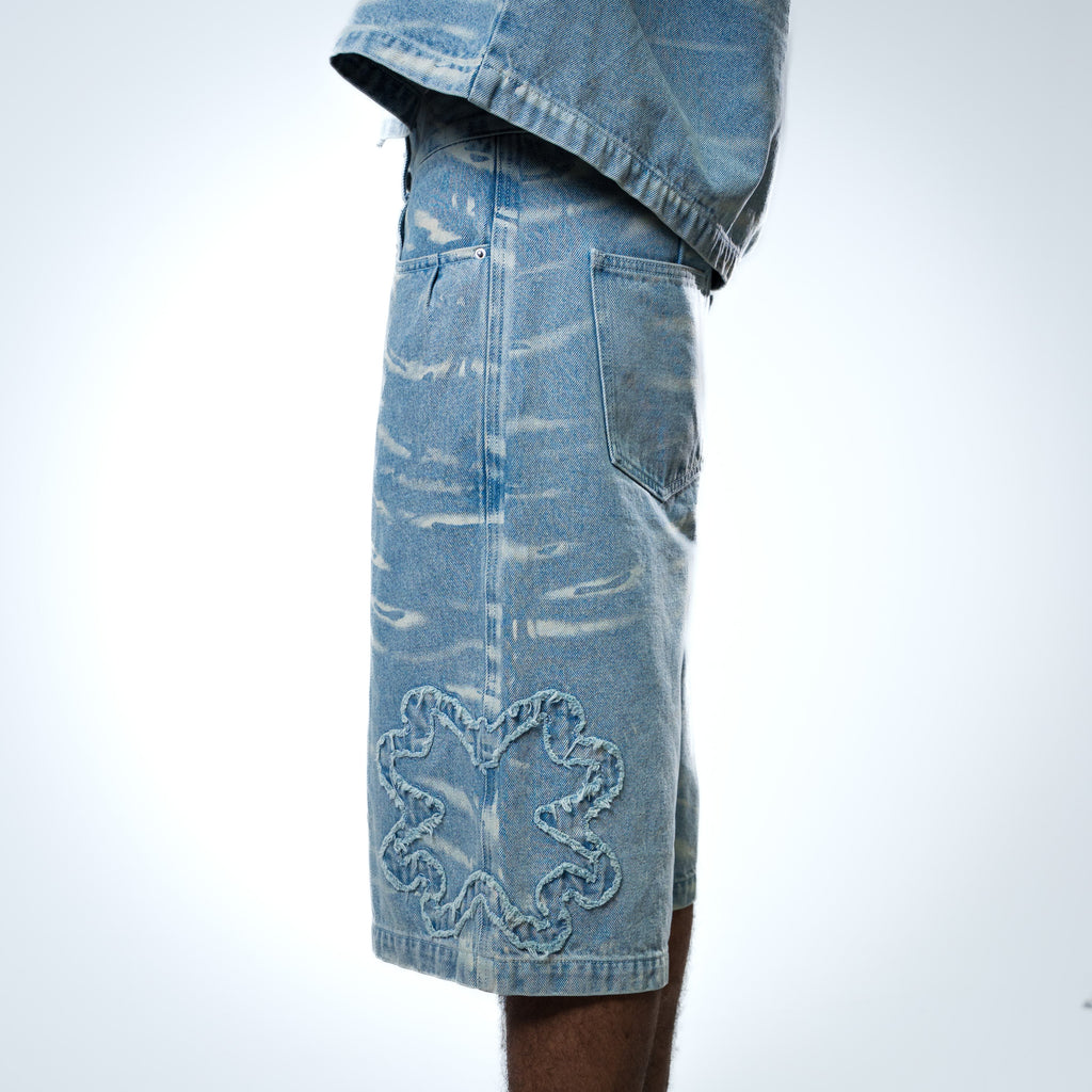 TOROM - Short en Jean Azur