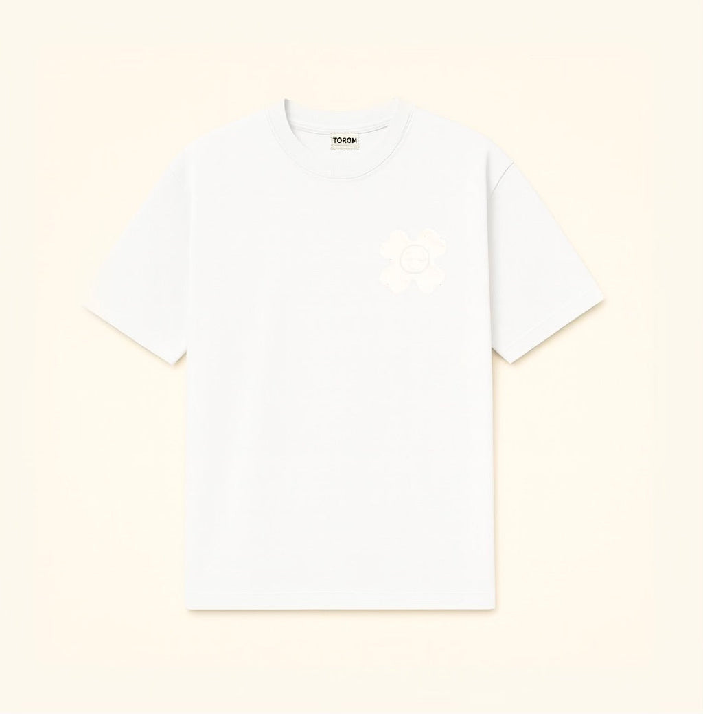 TOROM - T-shirt blanc Neige