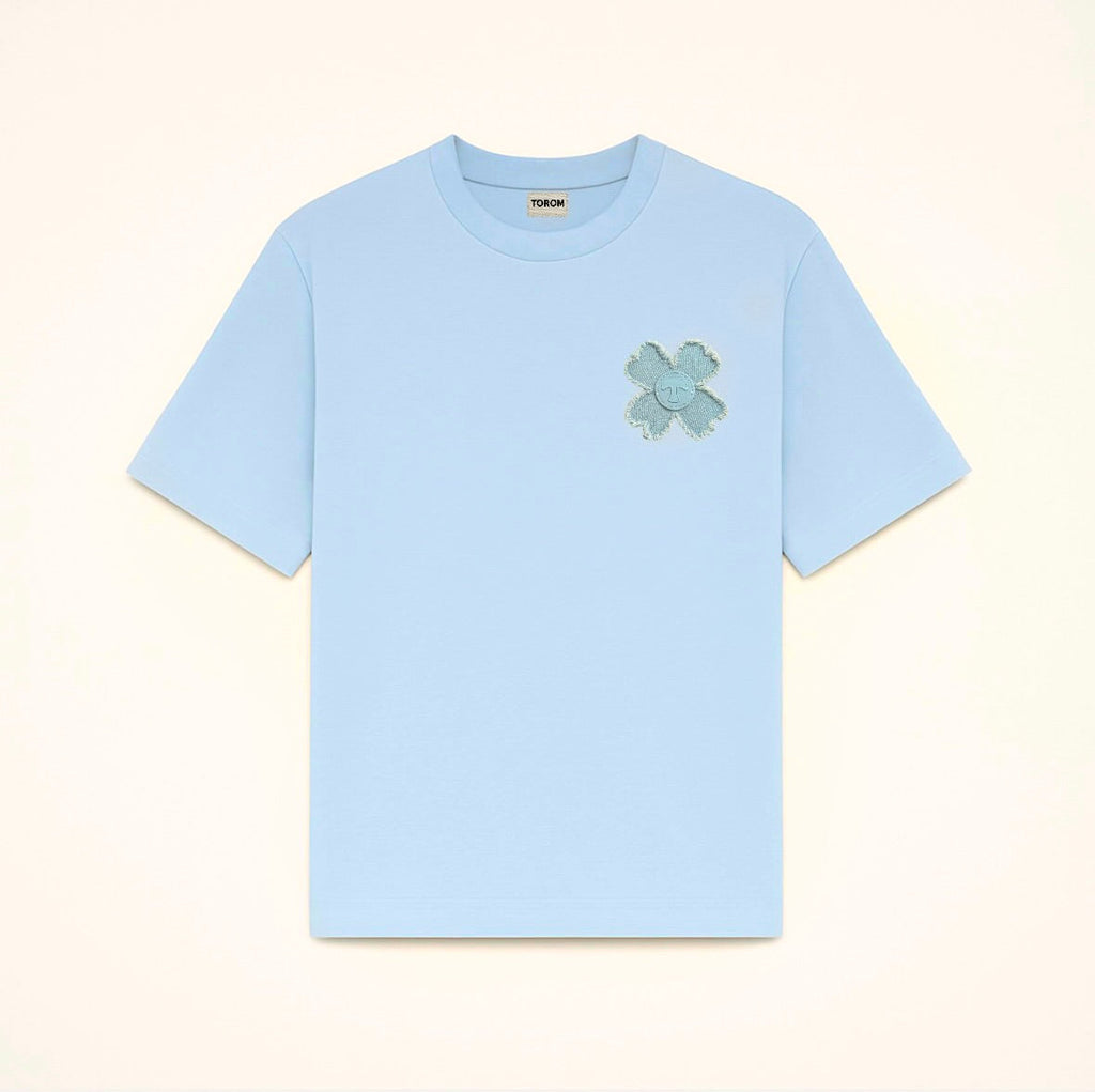 TOROM - T-shirt Bleu Azur